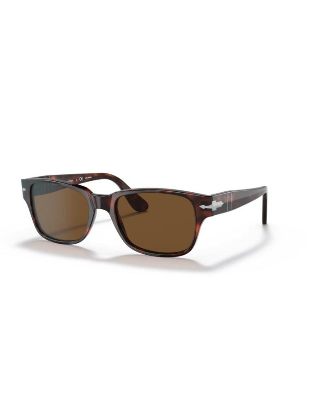 New Persol Men's Sunglasses Havana Square Brown Lens Acetate Frame PO3288S 24 57